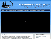 Tablet Screenshot of northwoodslandtrust.org